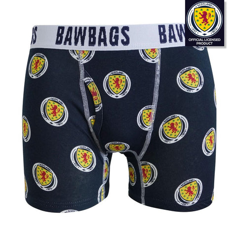 Scottish Bawbags Scotland National Team - Badge Cotton Boxer Shorts